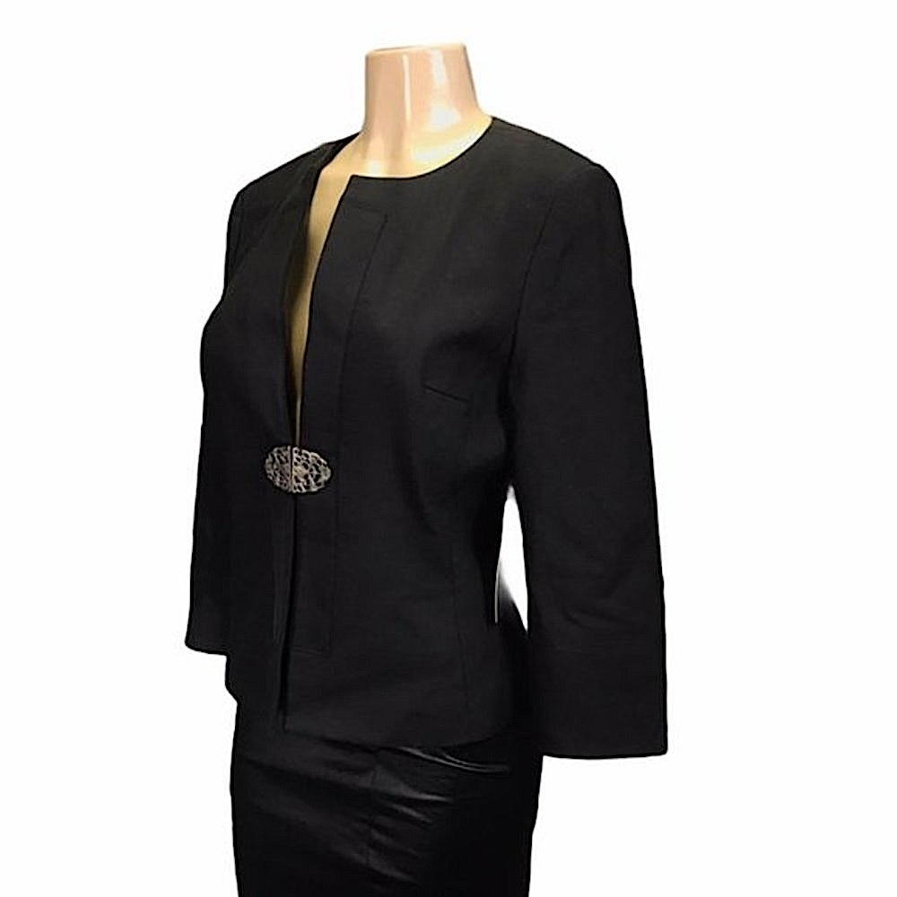 Elie Tahari Tailored Black Bristol Blazer - Picture 9 of 11